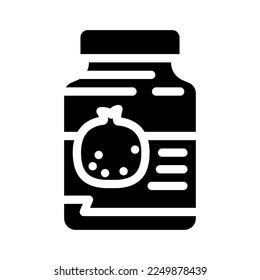 extract pomegranate glyph icon vector. extract pomegranate sign. isolated symbol illustration