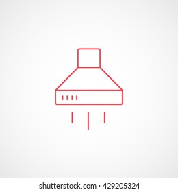 Extract Red Icon On White Background