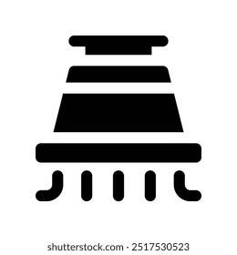 ícone do ventilador de extração. ícone do glifo vetorial para o design do seu site, celular, apresentação e logotipo.