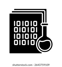 ícone de glifo de extração, uso para aprendizagem de máquina, educação, indústria de tecnologia, UI, kit UX, aplicativo e desenvolvimento web, digital ou impressão.