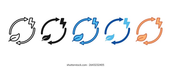 Extraction Icon Set Multiple Style Collection