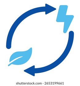 Ícones De Extração Em Estilo Azul, Ilustração De Vetor