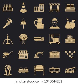 Extraction icons set. Simple set of 25 extraction vector icons for web for any design