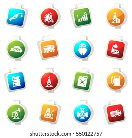 Extraction of oil color icon for web sites and user interfaces