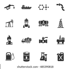 Extraction Oil Icon Set Web Icons Stock Vector (Royalty Free) 485390818 ...