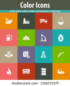 Extraction of oil icons set for web sites and user interface