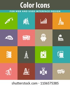 Extraction of oil icons set for web sites and user interface