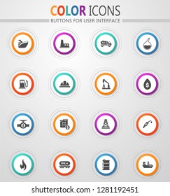 Extraction of oil icons set for web sites and user interface