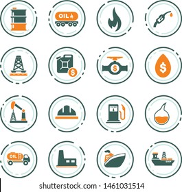 Extraction of oil icons set for web sites and user interface