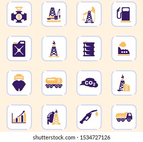 Extraction of oil icons set for web sites and user interface