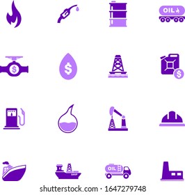 Extraction of oil icons set for web sites and user interface