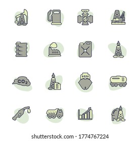 Extraction of oil icons set for web sites and user interface
