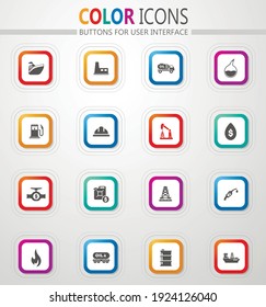 Extraction of oil icons set for web sites and user interface