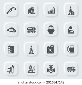 Extraction of oil icons set for web sites and user interface