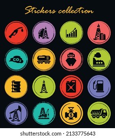 Extraction of oil icons set for web sites and user interface