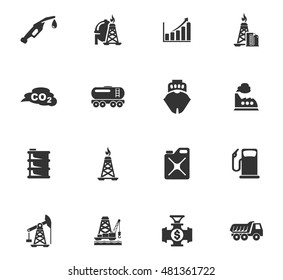 Extraction of oil icons set for web sites and user interface