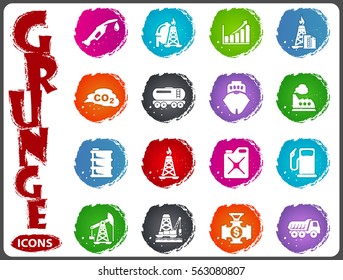 Extraction of oil icons set for web sites and user interface