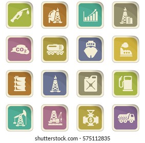 Extraction of oil icons set for web sites and user interface