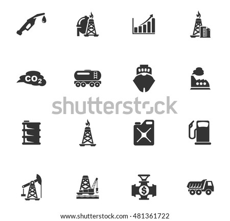 Extraction of oil icons set for web sites and user interface