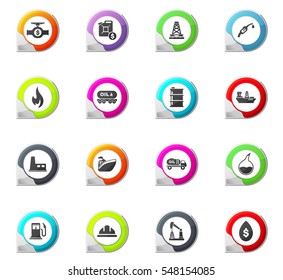 Extraction of oil pointer on the color icons for your design