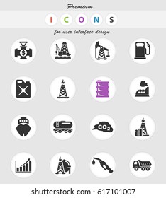 extraction of oil vector icons for user interface design