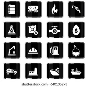 extraction of oil vector icons for user interface design