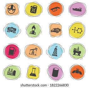 extraction of oil vector icons for web and user interface design