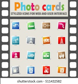 extraction of oil web icons on color photo cards for user interface