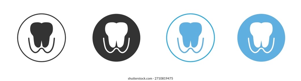 Extraction tooth icon. Graphic icon design template