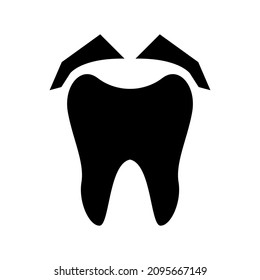 extraction tooth icon or logo isolated sign symbol vector illustration - high quality black style vector icons
