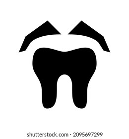 extraction tooth icon or logo isolated sign symbol vector illustration - high quality black style vector icons
