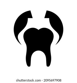 extraction tooth icon or logo isolated sign symbol vector illustration - high quality black style vector icons
