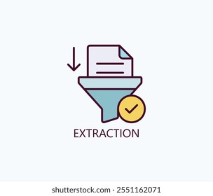 Extraction Vector, Icon Or Logo Sign Symbol Illustration