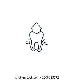 Extractions creative icon. From Dental icons collection. Isolated Extractions sign on white background