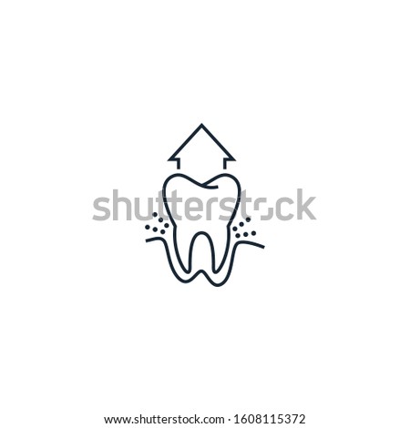 Extractions creative icon. From Dental icons collection. Isolated Extractions sign on white background