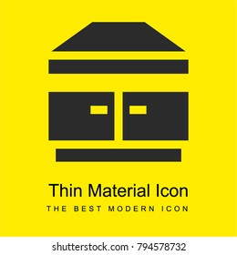 Extractor hood bright yellow material minimal icon or logo design