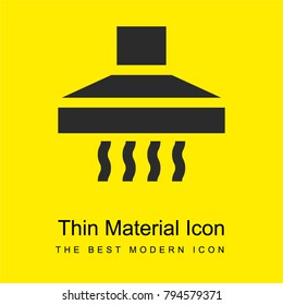 Extractor hood bright yellow material minimal icon or logo design