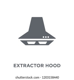 Extractor hood icon. Extractor hood design concept from  collection. Simple element vector illustration on white background.