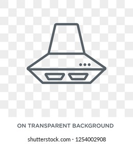 Extractor hood icon. Extractor hood design concept from  collection. Simple element vector illustration on transparent background.
