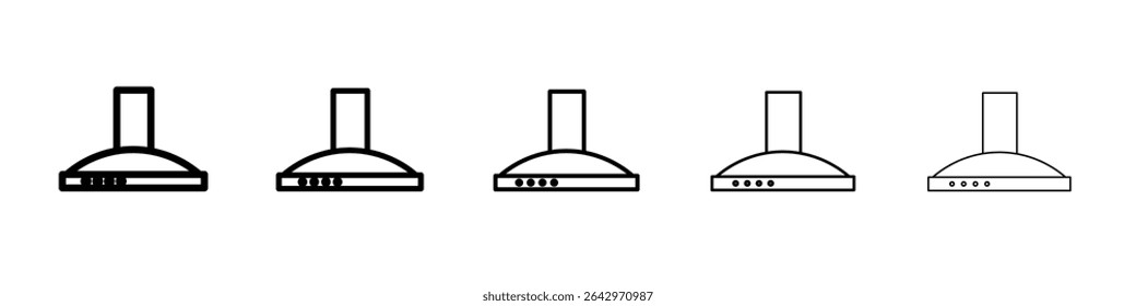Extrator Hood ícone Projeto plano em fundo isolado
