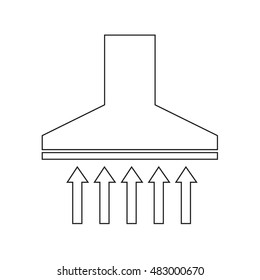extractor hood  icon illustration design