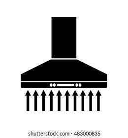 extractor hood icon illustration design
