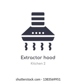 extractor hood icon. isolated extractor hood icon vector illustration from kitchen 2 collection. editable sing symbol can be use for web site and mobile app