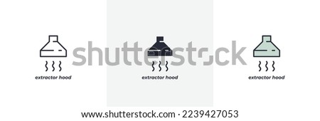 extractor hood icon. Line, solid and filled outline colorful version, outline and filled vector sign. Idea Symbol, logo illustration. Vector graphics Foto d'archivio © 