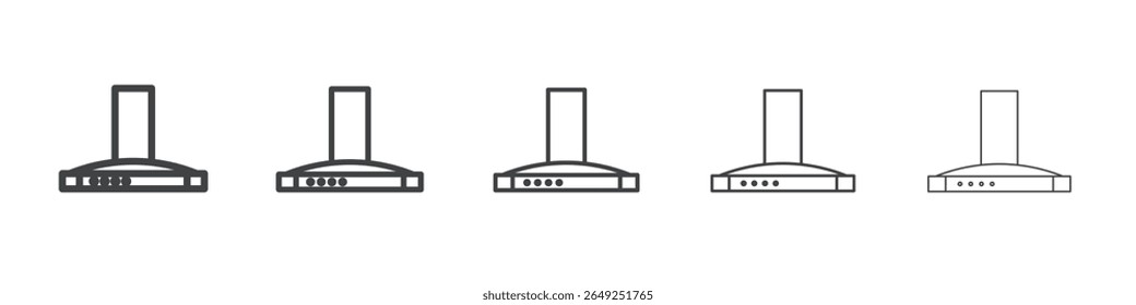 Extrator Capuz ícone simples ilustração coleção símbolo