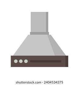 Extractor hood illustrated on white background