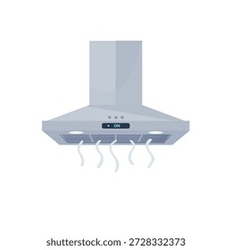 Exaustor. Exaustores de cozinha. Ilustração vetorial. sobre fundo branco