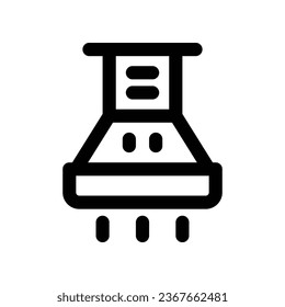extractor hood line icon. vector icon for your website, mobile, presentation, and logo design.