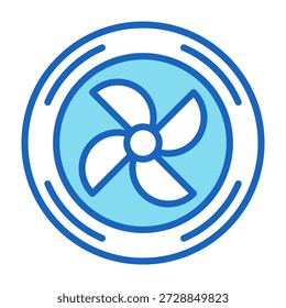 Extractor Icon Ilustración vectorial de estilo de color azul