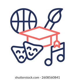 Extracurricular Icon Element for Design